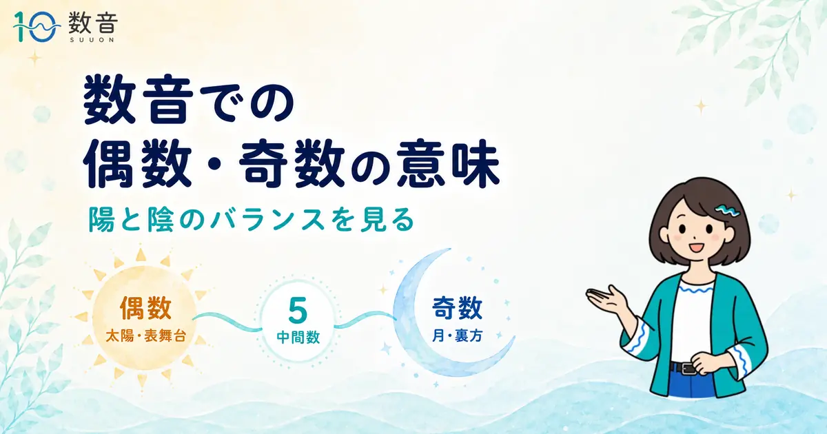 数音での偶数と奇数の意味